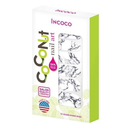 Coconut Nail Art by Incoco Nail Polish Strips, Stone (Best Paint For Nail Art)
