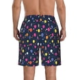 thumbnail image 3 of Kdxio Colored Balloons Pattern Mens Casual Shorts - Drawstring Summer Beach Sports Shorts for Men, 3 of 9