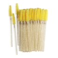 thumbnail image 1 of Cepillos de Pestañas Desechables 100pcs Injerto de Extensión de Pestañas de Varil de Cristal - Amarillo Sunnimix cepillos de pestañas varitas de rimel, 1 of 4