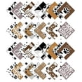 thumbnail image 2 of Soimoi Cat Print&nbsp;Precut 5-inch Cotton&nbsp;Fabric&nbsp;Quilting&nbsp;Squares&nbsp;Charm Pack DIY Patchwork Sewing Craft- Brown, Grey, Black & White, 2 of 3