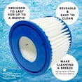 thumbnail image 6 of MaximalPower 6x Replacement Type VI Filter Compatible for BestWay SaluSpa Lay-Z-Spa SUNSET FILTERS VI Volca Spares Size VI POOLPURE PLF-INTV1 Coleman SaluSpa 90352E, 58323E, 58323 Filter Pump, 6 of 8