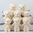 thumbnail image 5 of 10 Uds Mini oso de peluche Mini oso muñeca suave pequeños animales de peluche bolsa llavero colgante, 5 of 5