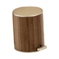 thumbnail image 2 of Bote de basura para baño con tapa, bote de basura con pedal, bote de basura con escalón, contenedor de basura para lavandería, inodoro, garaje, 9 litros, 2 of 8