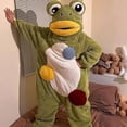 thumbnail image 4 of Funny Monster Hooded Pajamas for Adults Unisex Soft Fleece Loungewear Oversized Jumpsuit for Movie Nights at Home(Xl), 4 of 6