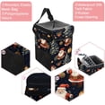 thumbnail image 2 of Christmas Foldable Car Garbage Can with Lid, Leak-Proof Mini Trash Can, Hanging Storage Bag - Car Trash Bin for Travel and Commuting, 2 of 6