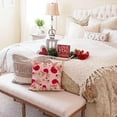 thumbnail image 4 of Pink Valentines Day Pillow Covers 20X20 Set of 4 Polka Dot Love Heart Truck for Valentines Day Decor Outdoor Valentine Decorative Throw Pillows Cushion Case Decorations for Couch, 4 of 6