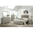 thumbnail image 5 of CoSoTower 5-Drawer Tall Chest Modern 1pc Beige Champagne Texture Finish Solid Wood Wooden Crystal Tufted Handle Bedroom Home Furniture, 5 of 5