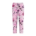 thumbnail image 7 of Nurse Uniforms Set Short Sleeve V Neck Solid Medical Scrub Tops and Wide Leg Jogger Floral Pants, XL, 7 of 7