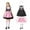 Pink, variant on KAUOD Teen Girls 4pc Cute Dirndl Dress Outfits Oktoberfest Traditional Performance Midi Dresses with Hairband Skirts Socks