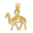 thumbnail image 3 of Finest Gold 14K Yellow Gold Diamond-Cut Camel Pendant, 3 of 4