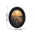 thumbnail image 3 of BBilaBu Oval Picture Frames,Wooden Wall Hanging Picture Frames,for Home Office Wall Decor, 3 of 7