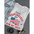 thumbnail image 7 of Independence Day Waving Flag Sweatshirt Women -Image by Shutterstock, Female Small, 7 of 7