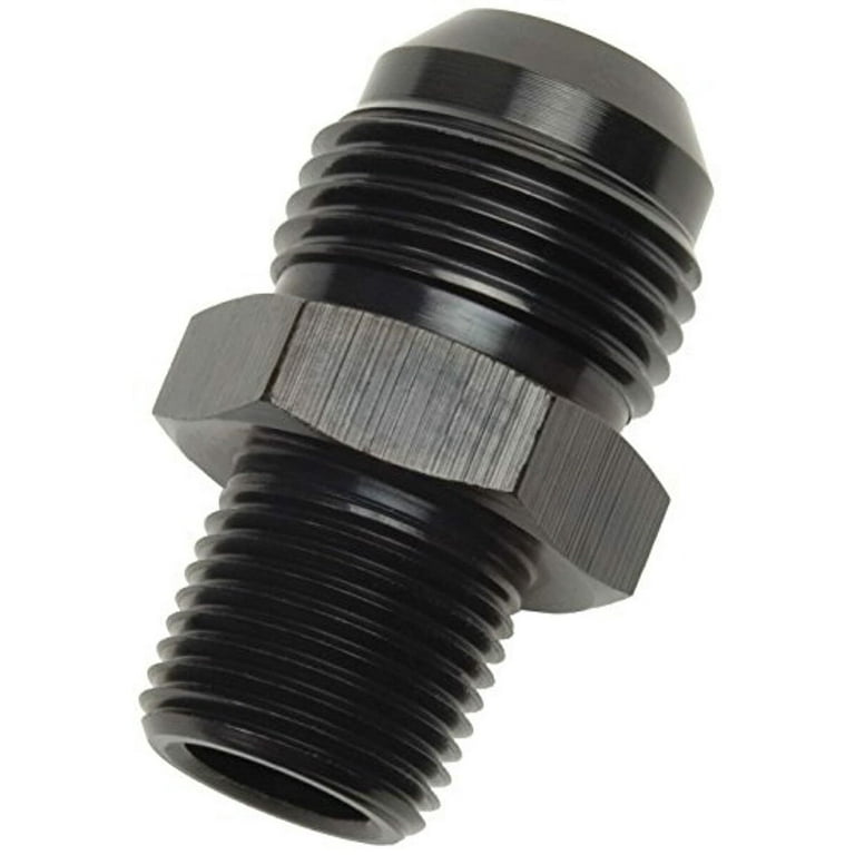 Russell Adapter Fitting #6 to 1/2 NPT Straight Black 670153 Russell Adapter Fitting #6 to 1/2 NPT Straight Black 670153
