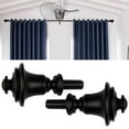 thumbnail image 3 of 2 Pcs Embouts de Tringle à Rideaux 3/4 Pouce Remplacement pour Maison Bureau Chambre Salon Noir, 3 of 8