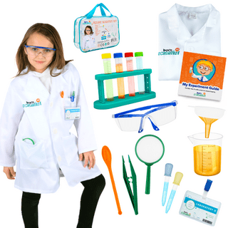Born Toys Dress Up & Pretend Play 3-in-1 Premium Kids Costumes Set - Washable Kids Dress Up Clothes for Play - Scientist, Explorer & Gardener As Dress