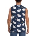 thumbnail image 4 of Pofeuu Cute Sheep 1 Print Men's Muscle T-Shirt, Sleeveless, Muscle Tank, Classic Muscle Tee Top For Men Casual Sleeveless Muscle T-Shirt Trendy Clothes-Medium, 4 of 7