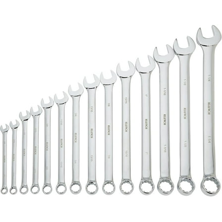 Klutch 14-Pc. Extra-Long SAE Combination Wrench Set, Model# 34691 A