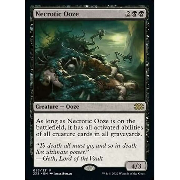 MtG Double Masters 2022 Rare Necrotic Ooze #83