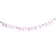 thumbnail image 1 of 3 Meters HAPPY MOTHER'S DAY Banners Glitter Streamer Mother's Day Bunting Garland Decoration Mother's Day Favors (Pink), 1 of 3