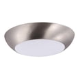 thumbnail image 1 of Maxim 87610WTSN Diverse LED 6.5 in. 3000K Flush Mount, Satin Nickel, 1 of 1