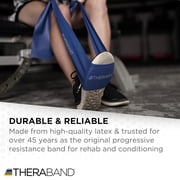 THERABAND Resistance Bands, Level 5, Extra Heavy, Blue, 5.8 lbs Resistance, 5 Foot, Pack of 30