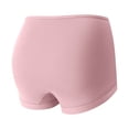 thumbnail image 5 of Lumtrix Women's Cotton Underwear Mid Rise Boy Shorts Full Coverage Soft Stretch Cotton Panties Comfort Briefs Pink L, 5 of 5