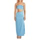 thumbnail image 1 of VISgogo, vestido de tubo informal para mujer, vestido largo a la moda de Color sólido con hombros descubiertos y abertura delgada VISgogo  moda, 1 of 6