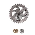 thumbnail image 3 of Engranaje de madera Artesanía Colgante Cog DIY Oficina Dormitorio Tienda Navidad Decoración de pared industrial Noticed JJ19183-01, 3 of 6