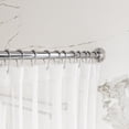 thumbnail image 3 of Naiture 48" Never Rust Stainless Steel Straight Shower Curtain Rod in Chrome Finish, 3 of 8