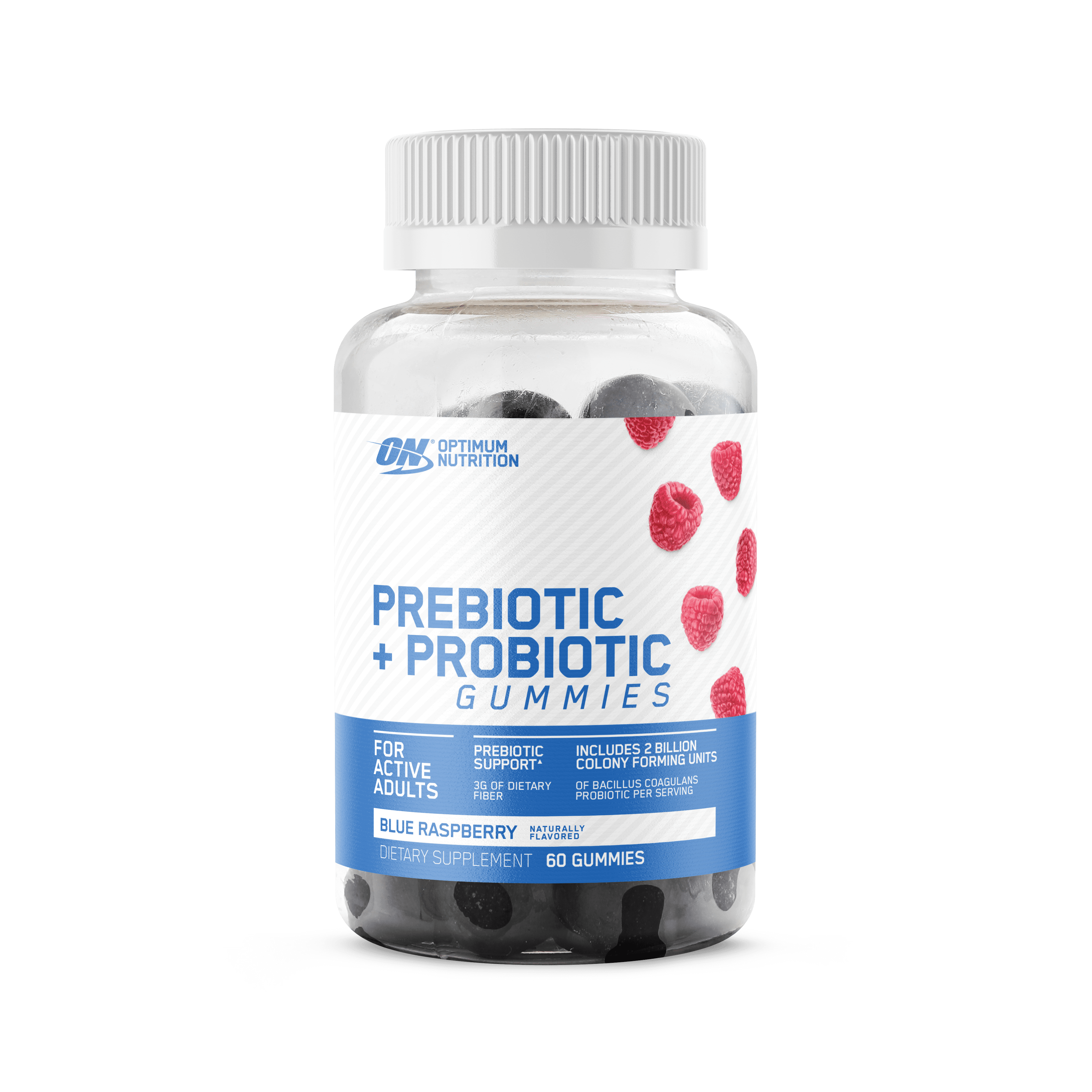 Optimum Nutrition Prebiotic & Probiotic Gummies, Vitamin C and Zinc for Immune Support and Supports Digestive Health for Men & Women, 30 Servings, 60 Count