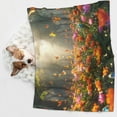 thumbnail image 6 of Pofeuu Butterflies In Flower Field Print Puppy Blanket,Dog Blankets,Pet Blanket Cozy Cat Blankets for Indoor Cats, Fuzzy Pet Blanket for Kitten Doggy Dog Blankets-Small, 6 of 8