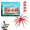 Red, variant on 4PCS Sea urchin Bait, Floating TPR Swimbait with Reflective Stars, Sea Urchin Style Soft Plastic Baits, Slow Sinking