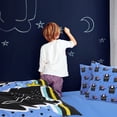 thumbnail image 3 of PiccoCasa 5 Piece Kids Duvet Cover Bedding Set Monster Pattern Twin Black and Blue, 3 of 6