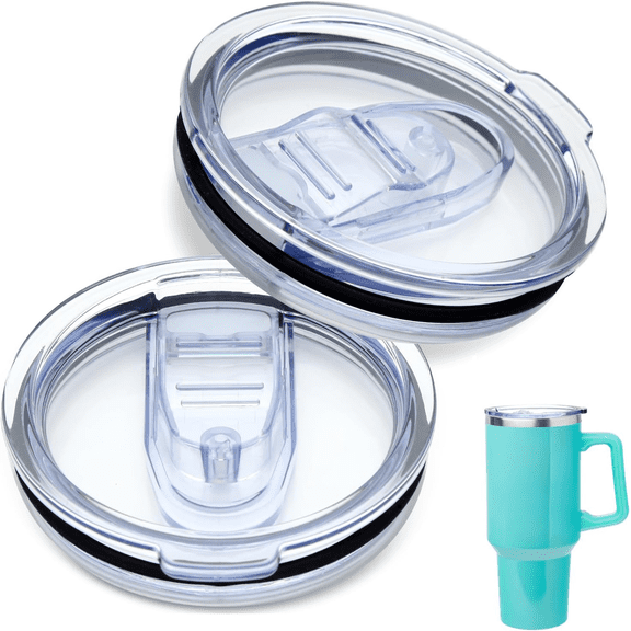 2-Pack 40oz Tumbler Replacement Lids – BPA-Free – Compatible with Silver Buffalo Cups – Spill-Proof