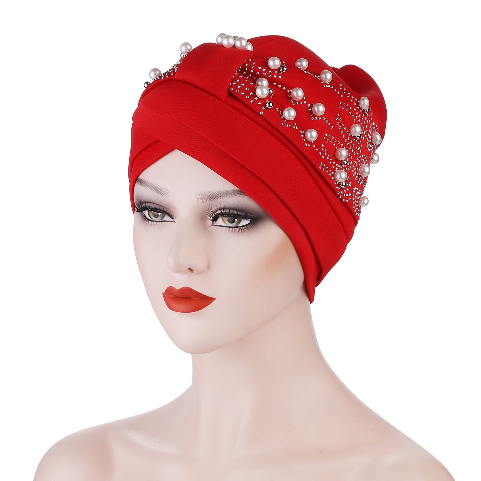 1 Pièce Casquette Turban Casual Sous-capuchon De Couleur Unie