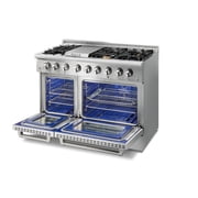 Thor Kitchen HRD4803U 48 in. Professional Stainless Steel Dual Fuel Range