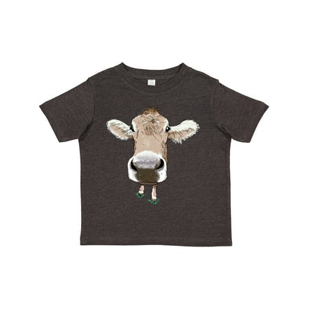 

Inktastic Funny Cow Close Up Gift Toddler Boy or Toddler Girl T-Shirt