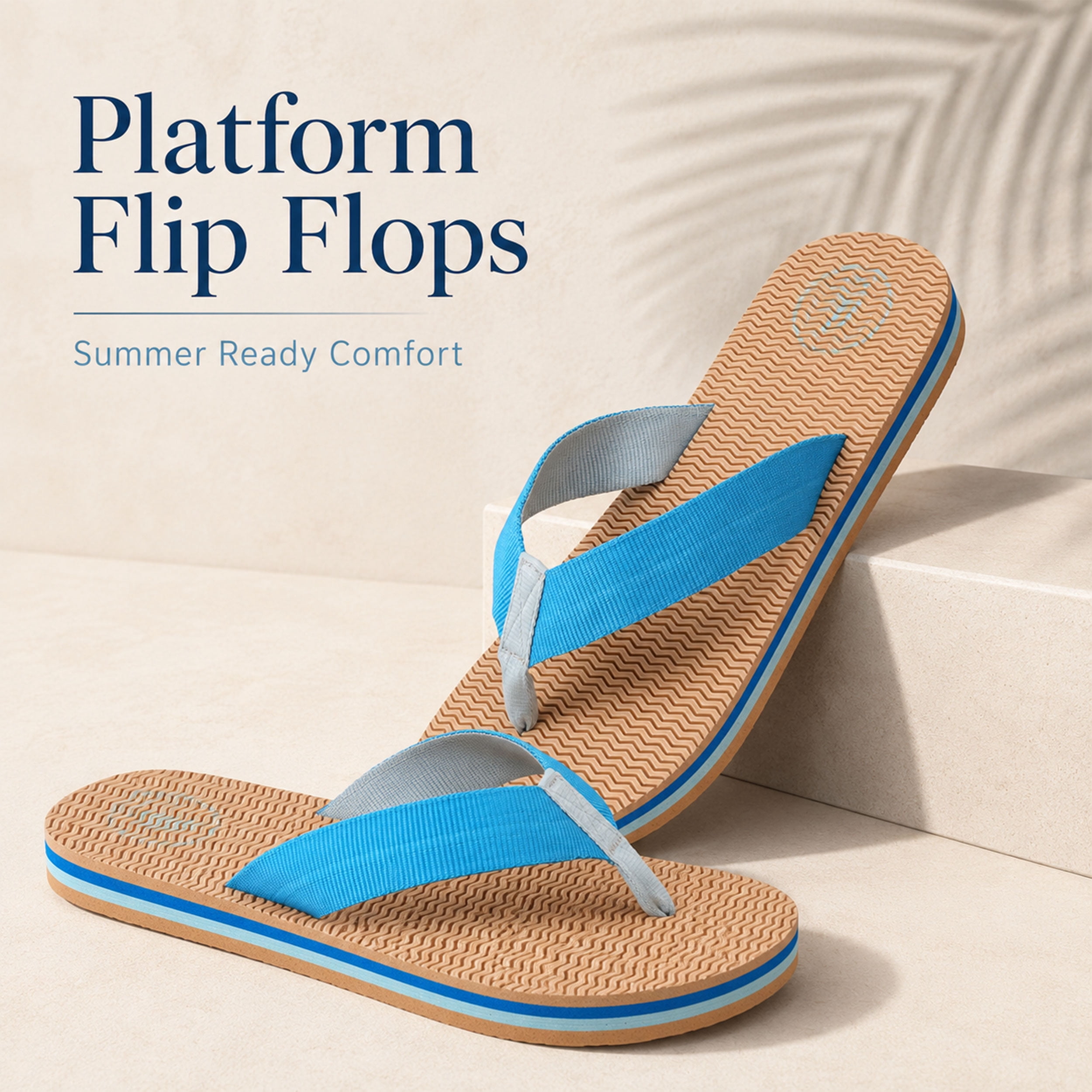 Women’s Comfort Flip Flop Sandals with Cushioned Footbed, Lightweight Non-Slip Thong Slides for Beach, Pool, Shower, Travel and Everyday Summer Wear