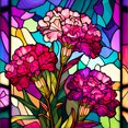 thumbnail image 1 of Pintura de diamante 5D DIY Taladro redondo completo Vidrieras Celosia Cristata Home Art, 1 of 9
