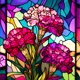 thumbnail image 1 of Pintura de diamante 5D DIY Taladro redondo completo Vidrieras Celosia Cristata Home Art, 1 of 9