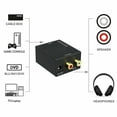 thumbnail image 6 of For Toslink Signal Optical Coaxial Digital to Analog Audio Converter Adapter RCA L/R with Fiber Cable, 6 of 9