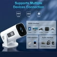 thumbnail image 5 of Gazsocy Mini Projector with Wifi and Bluetooth,Smart Video Projector Support 4K Decoding, Built in Speaker and App,200 ANSI, 5 of 7