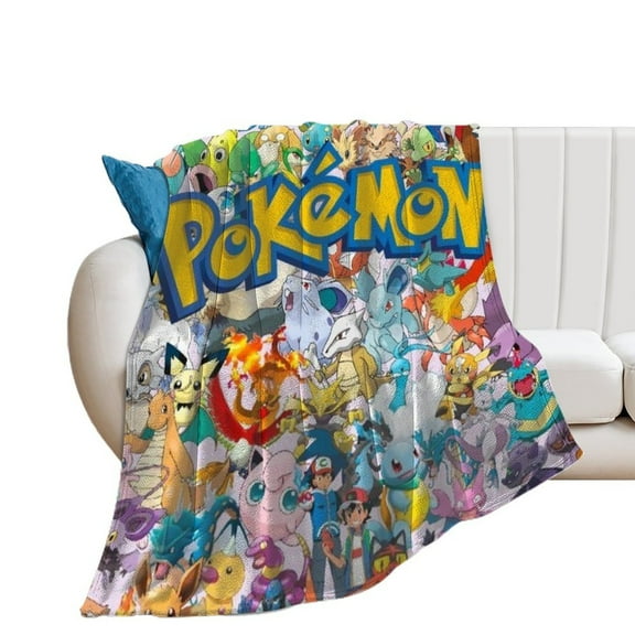 Anime Blankets Pokemon Throw Blanket 50"*60"(130*150cm) Pokemon Merch for Kids