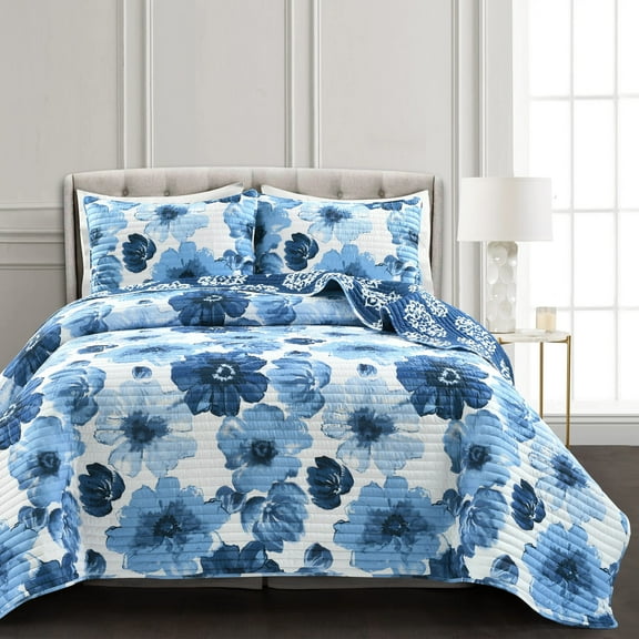 Leah 3-Piece Quilt Set by Lush Decor