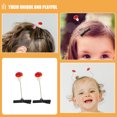 thumbnail image 3 of OATIPHO Cute Mushroom Hair Pins Red Plastic for Party and Performance Styling, 3 of 8