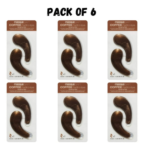 Masque Bar Patchs pour les Yeux Hydro Gel Café, 6 Paires