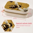 thumbnail image 5 of Starry Bees Velvet Portable Necklace Holder with Removable Compartment - Earring Organizer, Jewelry Boxes, Organizer Box - Gift, 5 of 7