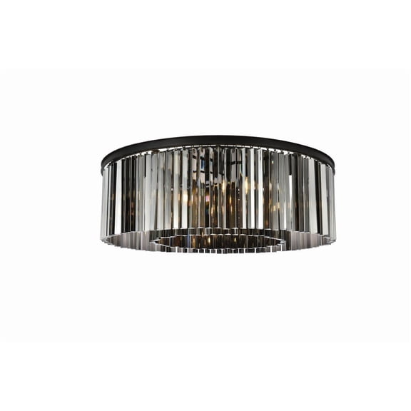 Elegant Lighting Sydney 44" 10 Light Royal Crystal Flush Mount