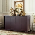 thumbnail image 2 of Giantex Kitchen Cabinet, Storage Sideboard, Stackable Buffet Cabinet w/Antique Look, 2 Sliding Door, Bar Cabinet for Kitchen, Dining Room (Brown), 2 of 8