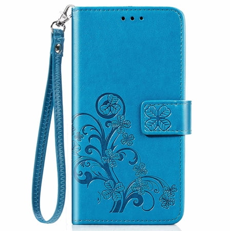 Case for Huawei Honor 50 Wallet case, wristband flip bracket PU leather wallet shell, cash card slot bracket cover, with detachable lanyard